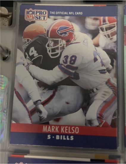 1990 Pro Set #41 Mark Kelso — front