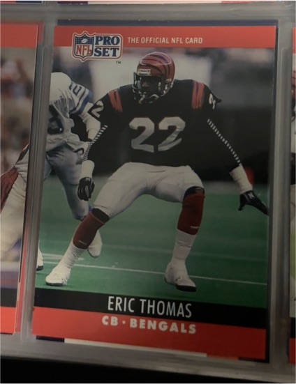 1990 Pro Set #65 Eric Thomas — front