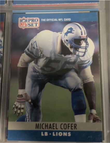 1990 Pro Set #99 Michael Cofer — front