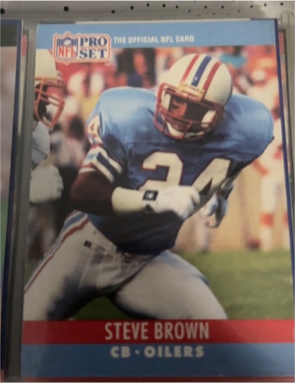 1990 Pro Set #117 Steve Brown — front