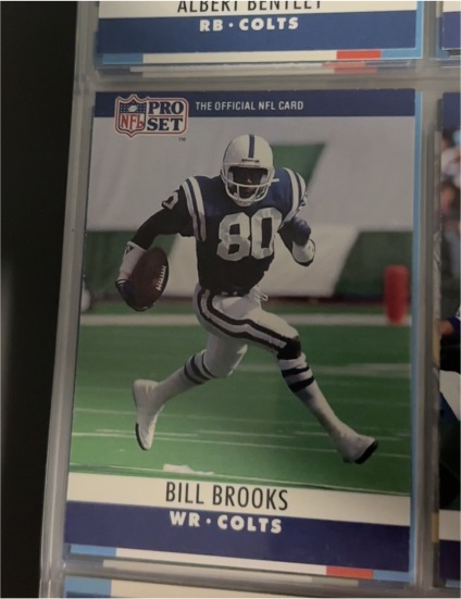 1990 Pro Set # Bill Brooks — front
