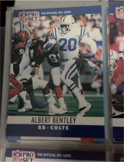 1990 Pro Set #128 Albert Bentley — front