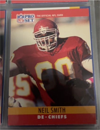 1990 Pro Set #147 Neil Smith — front