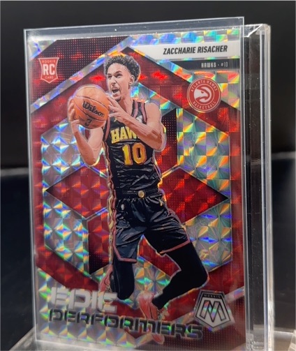 2024-25 Panini Mosaic Epic Performers #11 Zaccharie Risacher Rookie — front