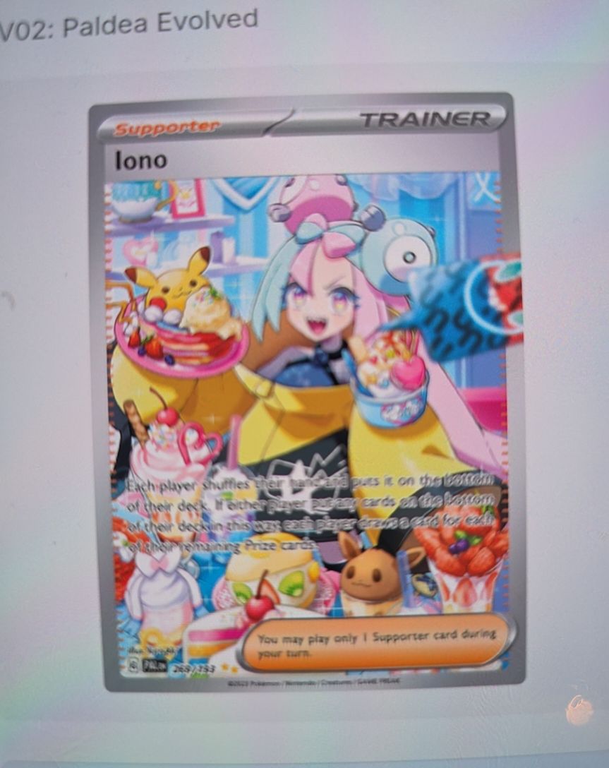 2023 Pokémon Paldea Evolved #269 Iono Special Illustration Rare — front