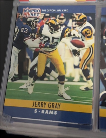 1990 Pro Set #166 Jerry Gray — front