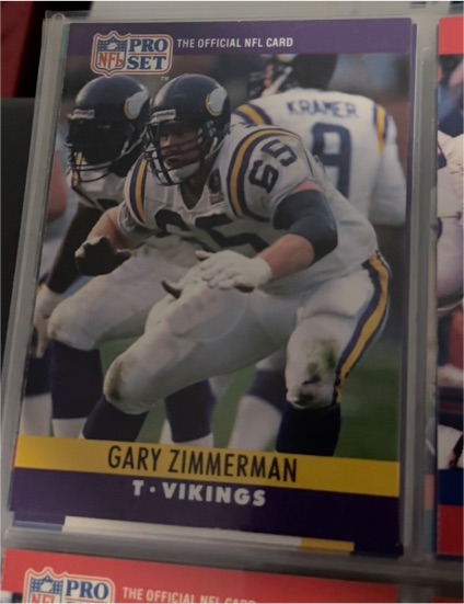 1990 Pro Set #199 Gary Zimmerman — front