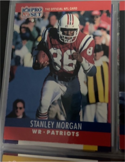 1990 Pro Set #205 Stanley Morgan — front