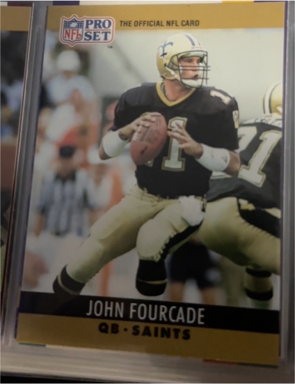 1990 Pro Set #212 John Fourcade — front