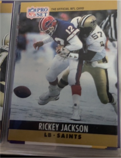 1990 Pro Set #706 Rickey Jackson — front