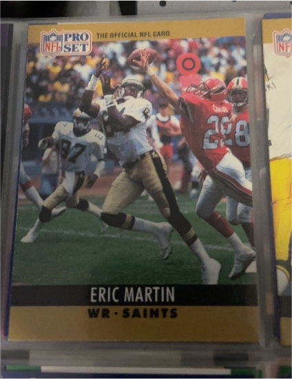 1990 Pro Set #216 Eric Martin — front