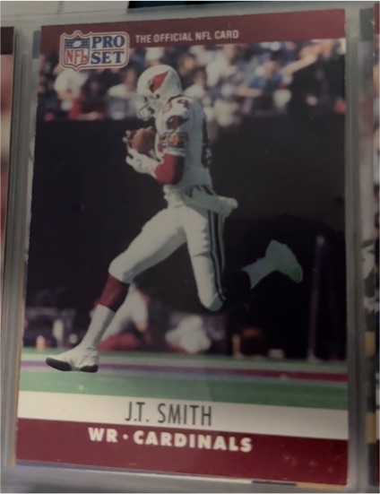 1990 Pro Set #263 J.T. Smith Phoenix Cardinals — front