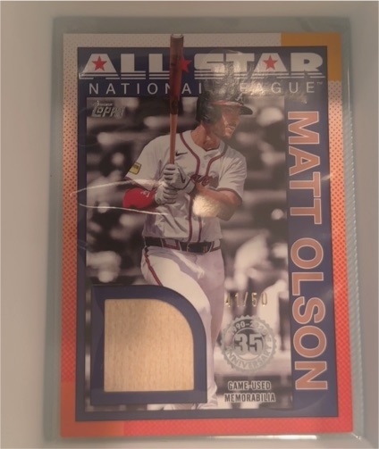 2025 Topps 1990 Topps All Star Relic #90ASR-MO Matt Olson — front