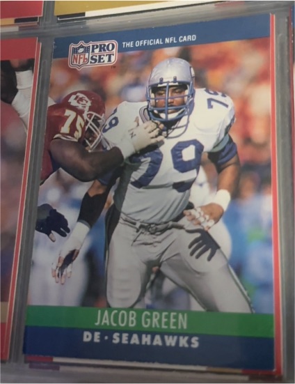1990 Pro Set #301 Jacob Green — front