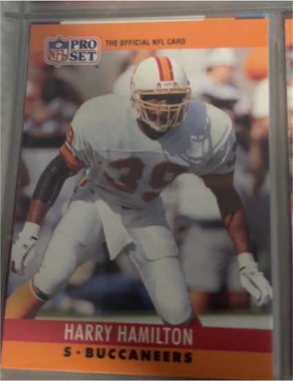 1990 Pro Set #311 Harry Hamilton — front