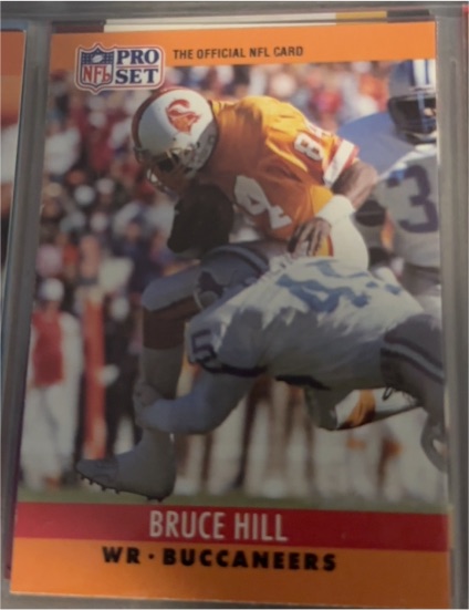 1990 Pro Set #312 Bruce Hill — front