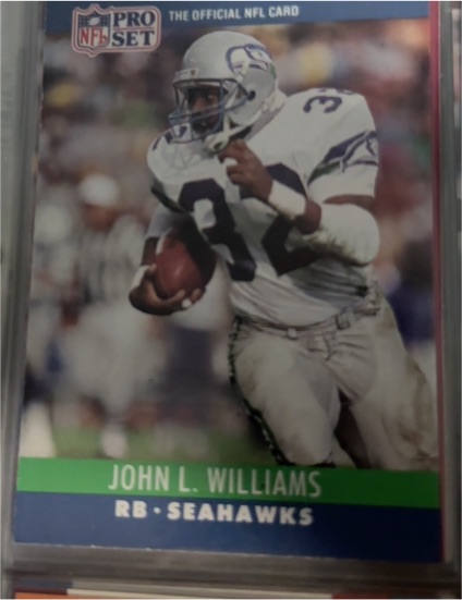 1990 Pro Set #306 John L. Williams — front