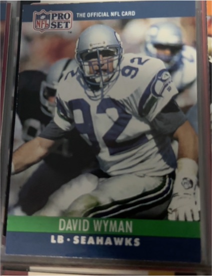 1990 Pro Set #307 David Wyman — front