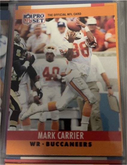 1990 Pro Set #309 Mark Carrier — front
