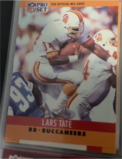 1990 Pro Set #317 Lars Tate — front