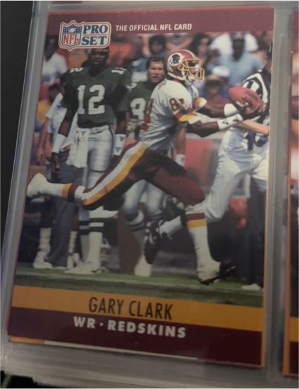 1990 Pro Set #321 Gary Clark — front