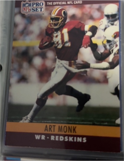 1990 Pro Set #328 Art Monk — front