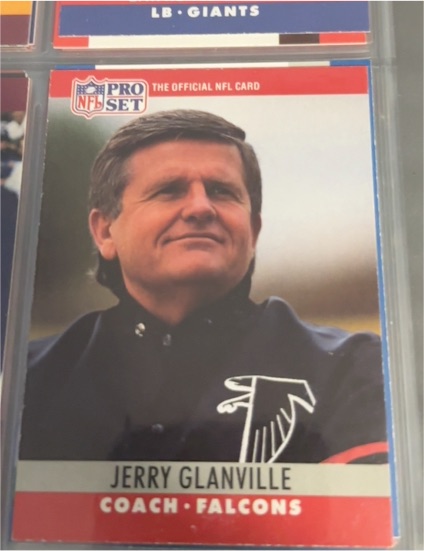 1990 Pro Set #38 Jerry Glanville — front