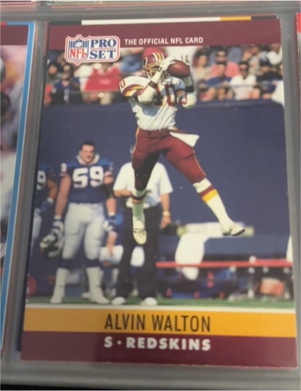 1990 Pro Set #332 Alvin Walton — front