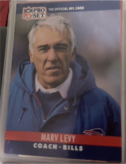 1990 Pro Set #48 Marv Levy — front