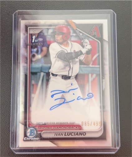 2024 Bowman Chrome #CPA-IL Ivan Luciano — front
