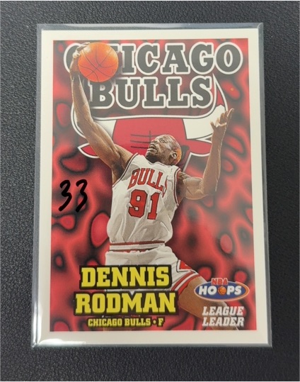 1997-98 NBA Hoops #2 Dennis Rodman — front