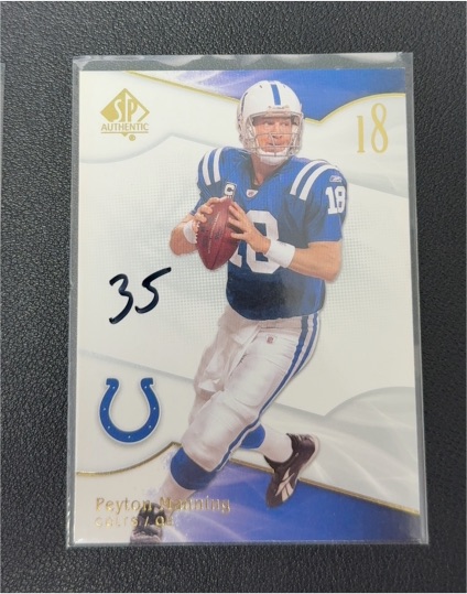 2009 Upper Deck SP Authentic #92 Peyton Manning — front