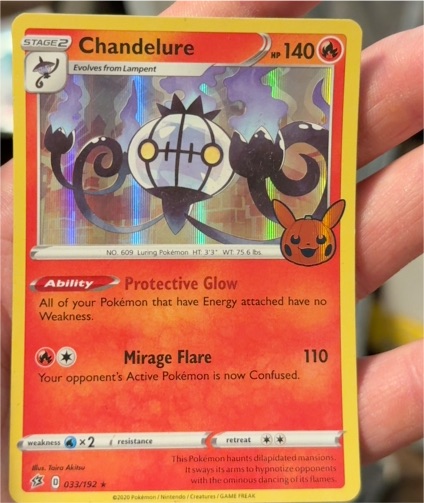 2020 Pokémon Trick or Trade #033 Chandelure — front