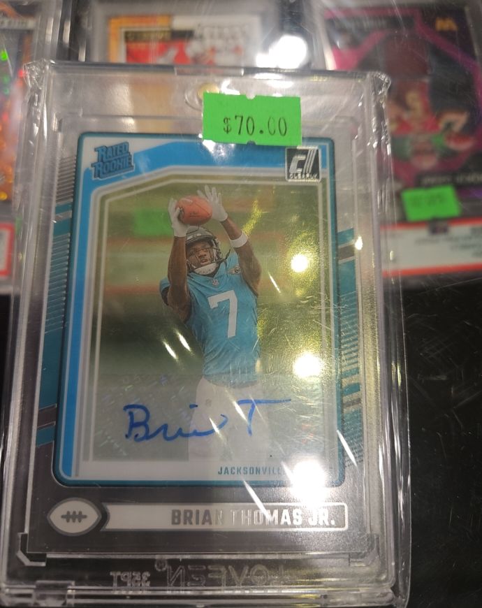 2024 Panini Clearly Donruss Rated Rookie Brian Thomas Jr. — front