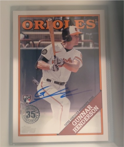 2023 Topps #88BA-GH Gunnar Henderson — front