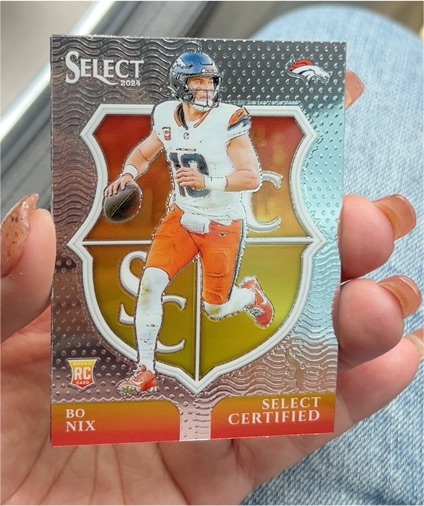 2024 Panini Select #4 Bo Nix Select Certified Rookies — front