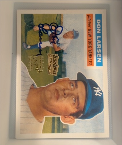 2002 Topps Legends Certified Auto Issue Don Larsen — front