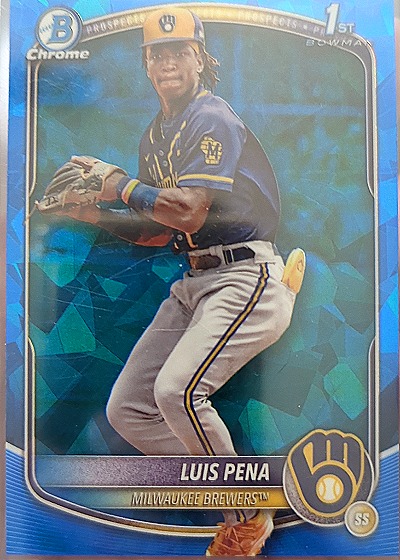 2025 Bowman Chrome Prospects #BCP-38 Luis Pena — front