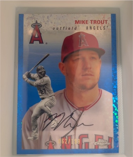 2023 Topps Chrome Platinum Anniversary #150 Mike Trout — front