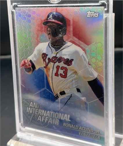 2018 Topps Chrome Update An International Affair #IARA Ronald Acuna Jr — front
