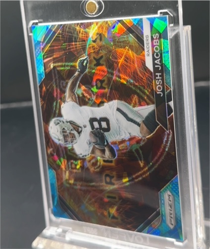 2023 Panini Prizm Fireworks #F-17 Josh Jacobs — front