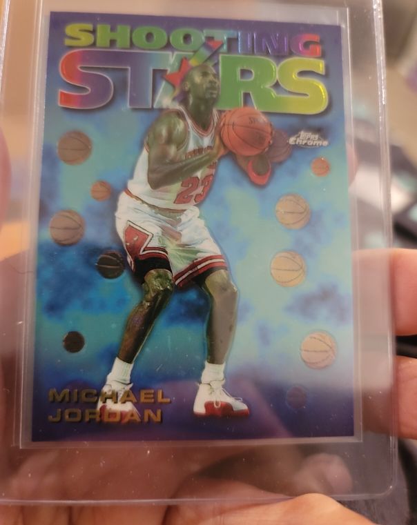 1997 Topps Chrome #6 Michael Jordan Shooting Stars Season's Best — front