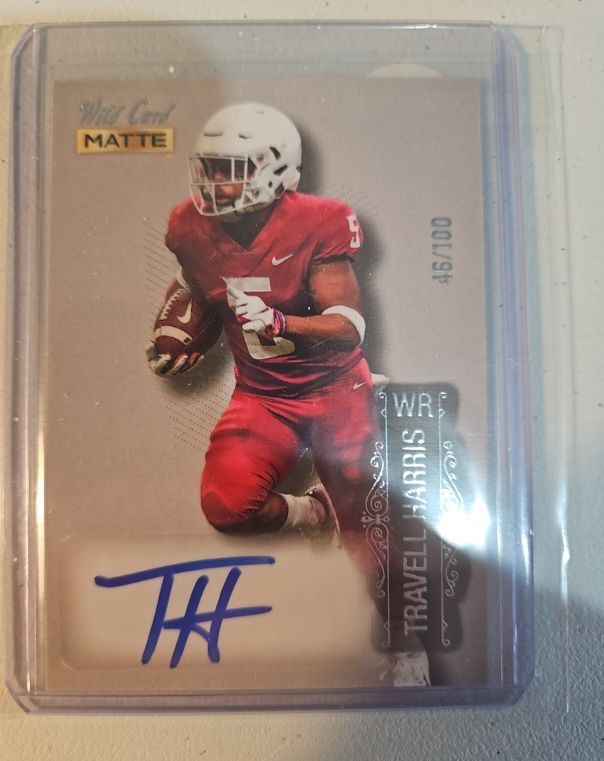 2022 Wild Card Matte #MB-A Travell Harris — front