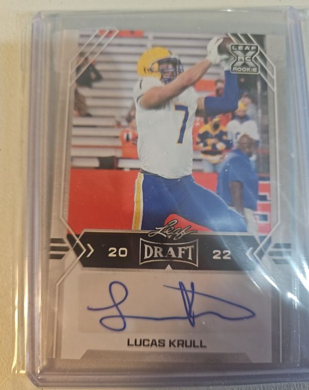 2022 Leaf Draft - Autographs Lucas Krull #BA-LK1 — front