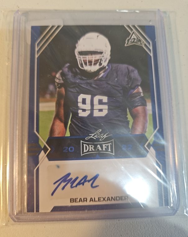 2022 Leaf Draft #BA-BA1 Bear Alexander — front