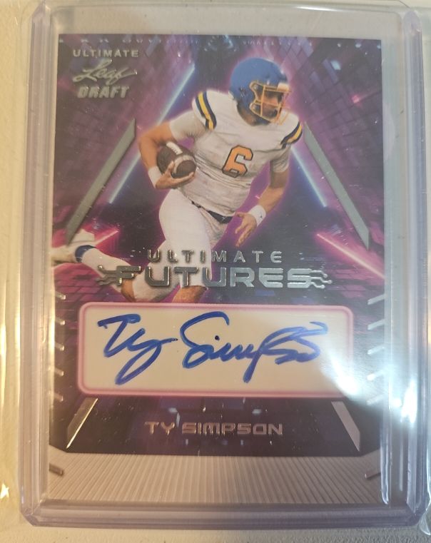 2022 Leaf Ultimate Draft Ultimate Futures #UF-TS1 Ty Simpson — front