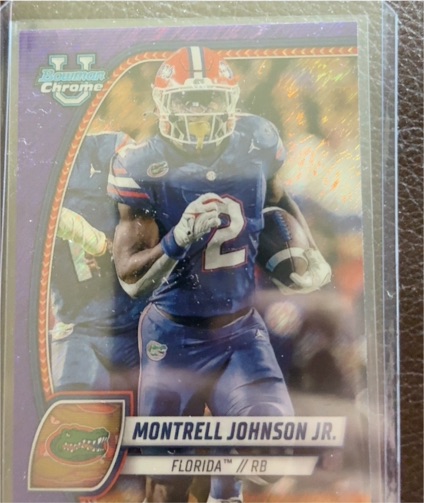 2024 Bowman University Chrome #133 Montrell Johnson Jr. — front