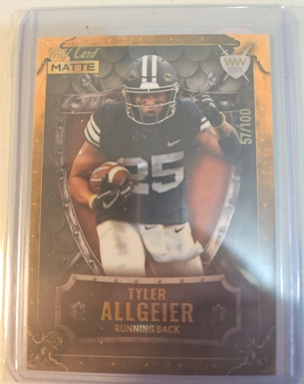 2022 Wild Card Matte Weekend Warrior #WW-48 Tyler Allgeier — front