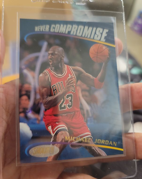 1998 Topps Stadium Club #NC1 Michael Jordan Never Compromise — front