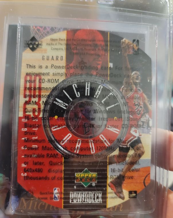 1998-99 Upper Deck Encore PowerDeck Michael Jordan — front